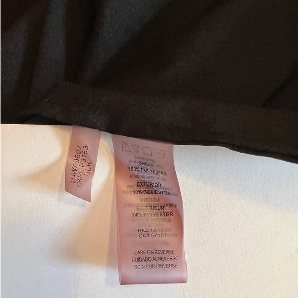 Calvin Klein Black Blouse Dress Shirt Long Sleeved EUC Gold Accent Buttons Sz M - Picture 10 of 11